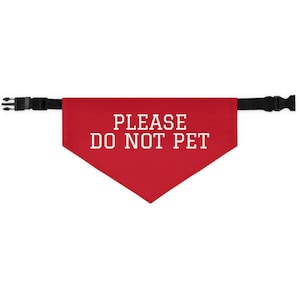 Dog Harness Patch Do Not Pet Embroidered Patch LARGE Black Patch Suitable  for Julius-k9 Products Velcro Name Patch Velcro Name Patch 