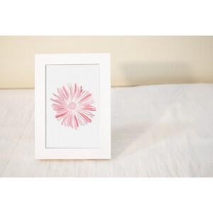 Pink Summer Flower Burst Pastel l Summer Printable Wall Art l Floral Art l Minimalist Modern Home Décor l Instant Download