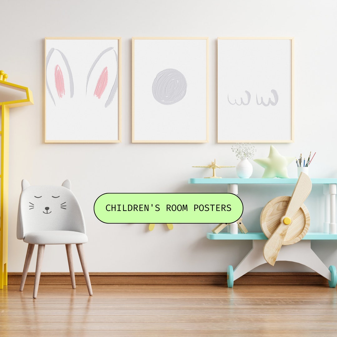 Easter Bunny Pastel L Easter Printable Wall Art L Last Minute Easter ...
