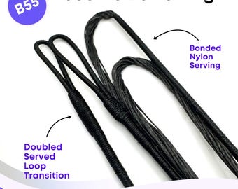 Recurve Bowstring - Endless Loop - B55 (Dacron) - 12,14,16 Strands - Replacement Bowstrings for Traditional Archery Recurve Bows