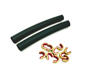 Speed Noks w/ shrink tube - Brass Nok Sets - Bowstring Speed Nocks - Super Peep