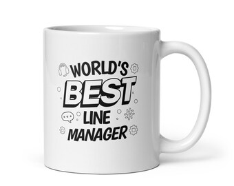 Line Manager Leader Mug - Gifts for Boss, Farewell Present, Top Manager Appreciation, Best Leader Ever, Office Gift, Gift for Supervisor