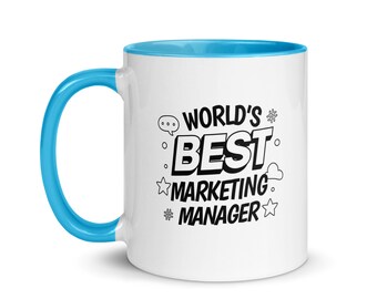 Marketing Manager Best Manager Mug New Job Gift Social Media Manager Marketing Gifts Boss Leaving Gift Digital Marketing New Job Gift For