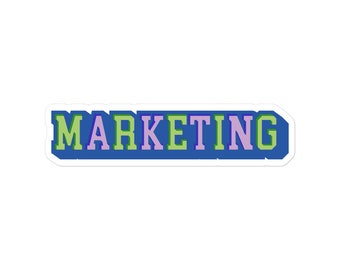 Marketing Mastery Decal – Adhesive Emblem of Strategy & Creativity for Industry Pros