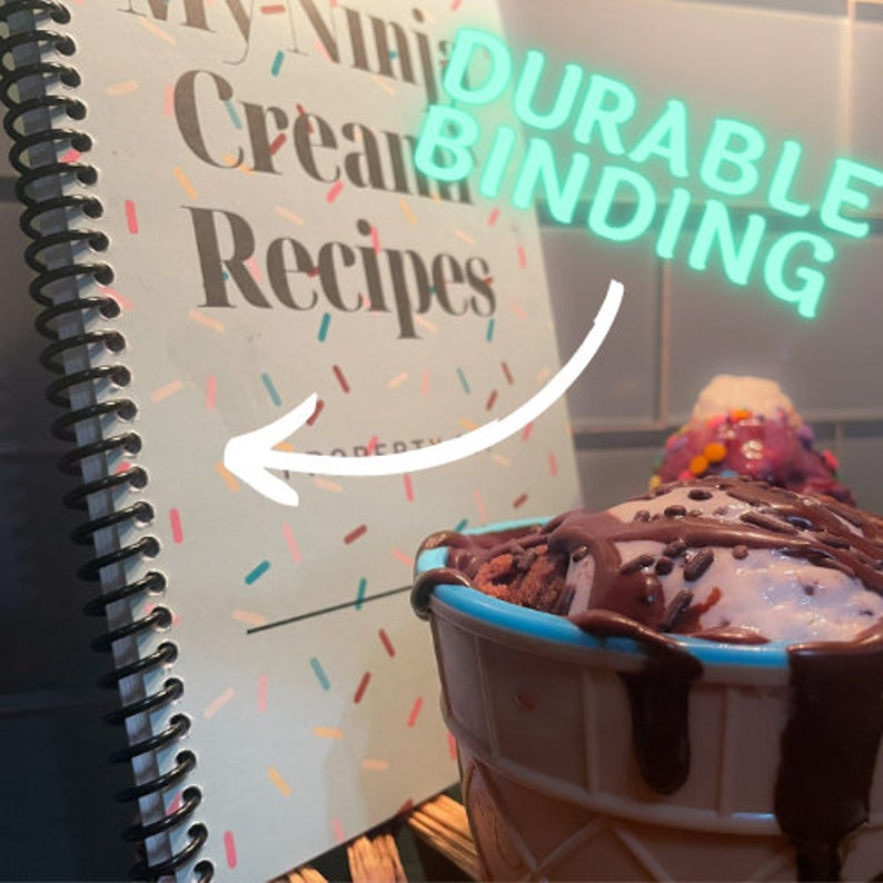 My Ninja Creami Recipe Book Ice Cream Cookbook Ninja Creami Gifts Etsy