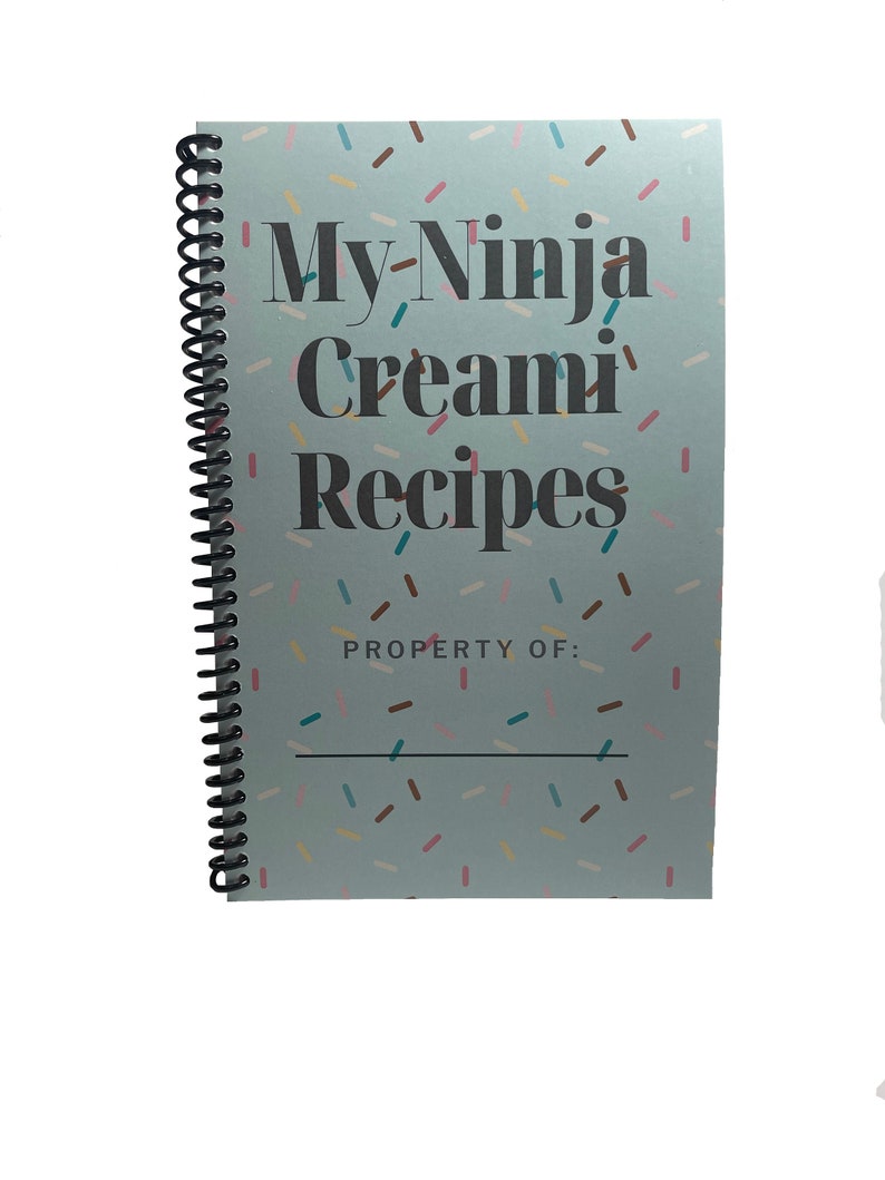 My Ninja Creami Recipe Book Ice Cream Cookbook Ninja Creami Gifts Etsy