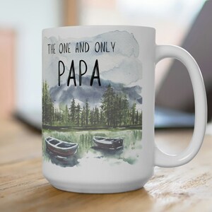 The One and Only Papa Ceramic Mug 15oz | Father&#39;s Day | Gift for Papa | Grandparent Gift | Dad Mug