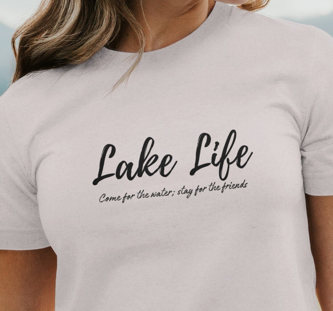 Lake Life Come for the Water, Stay for the Friends Unisex Jersey Short
