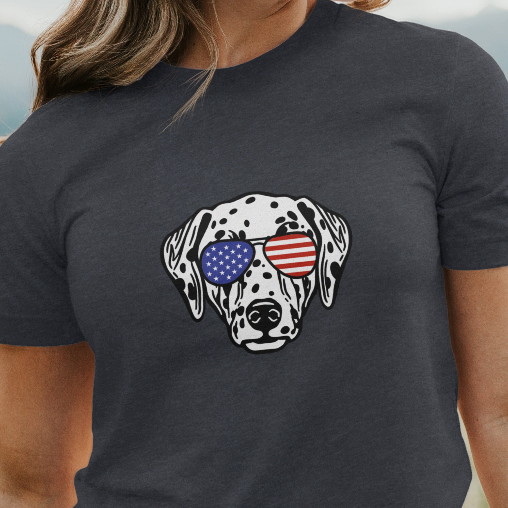 LAPIN HOUSE - Dog Tooth Short Sleeve Dalmatian - Grey