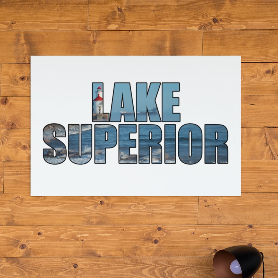 Lake Superior Original Photograph Graphic Canvas Gallery Wrap, 4 Sizes
