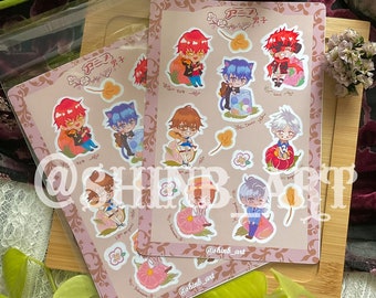 Cute anime,cartoon,pokemon,powerpuff girls waterproof sticker sheets