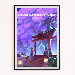 Narukami Schrein Reiseplakat