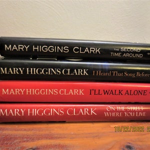 Mary Higgins Clark, Hardcover Books, Suspense Novels, Murder Mystery