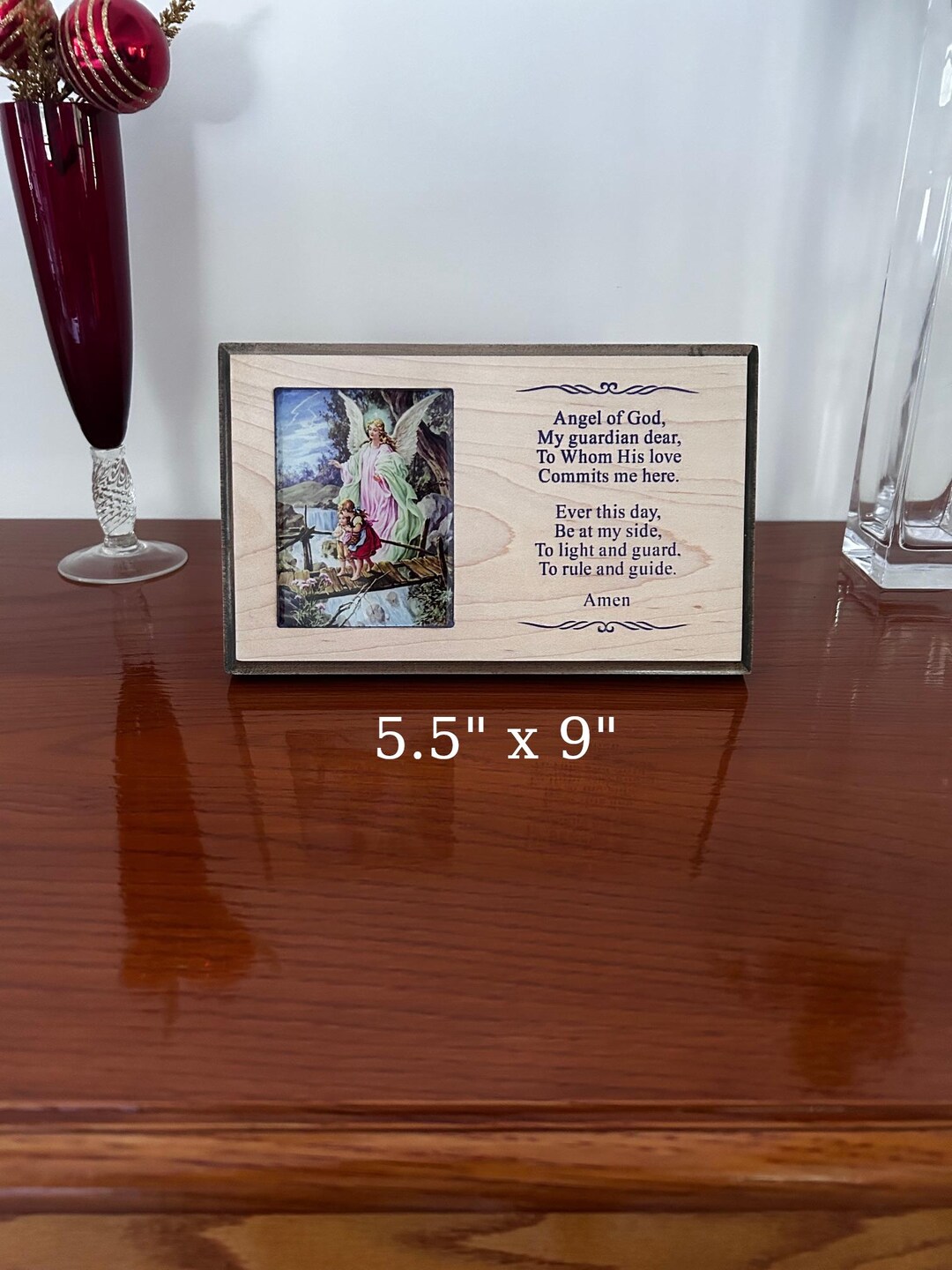 Guardian Angel Table Plaque: Elegant Home Decor - Etsy Australia