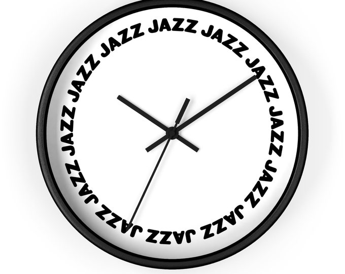 Jazz Wanduhr | Geschenk für Musiker/Produzenten | Musik inspirierte Geschenke