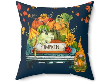 Spun Polyester Square Pillow. Autumn/Fall, Seasons, Home Decor Ideas.