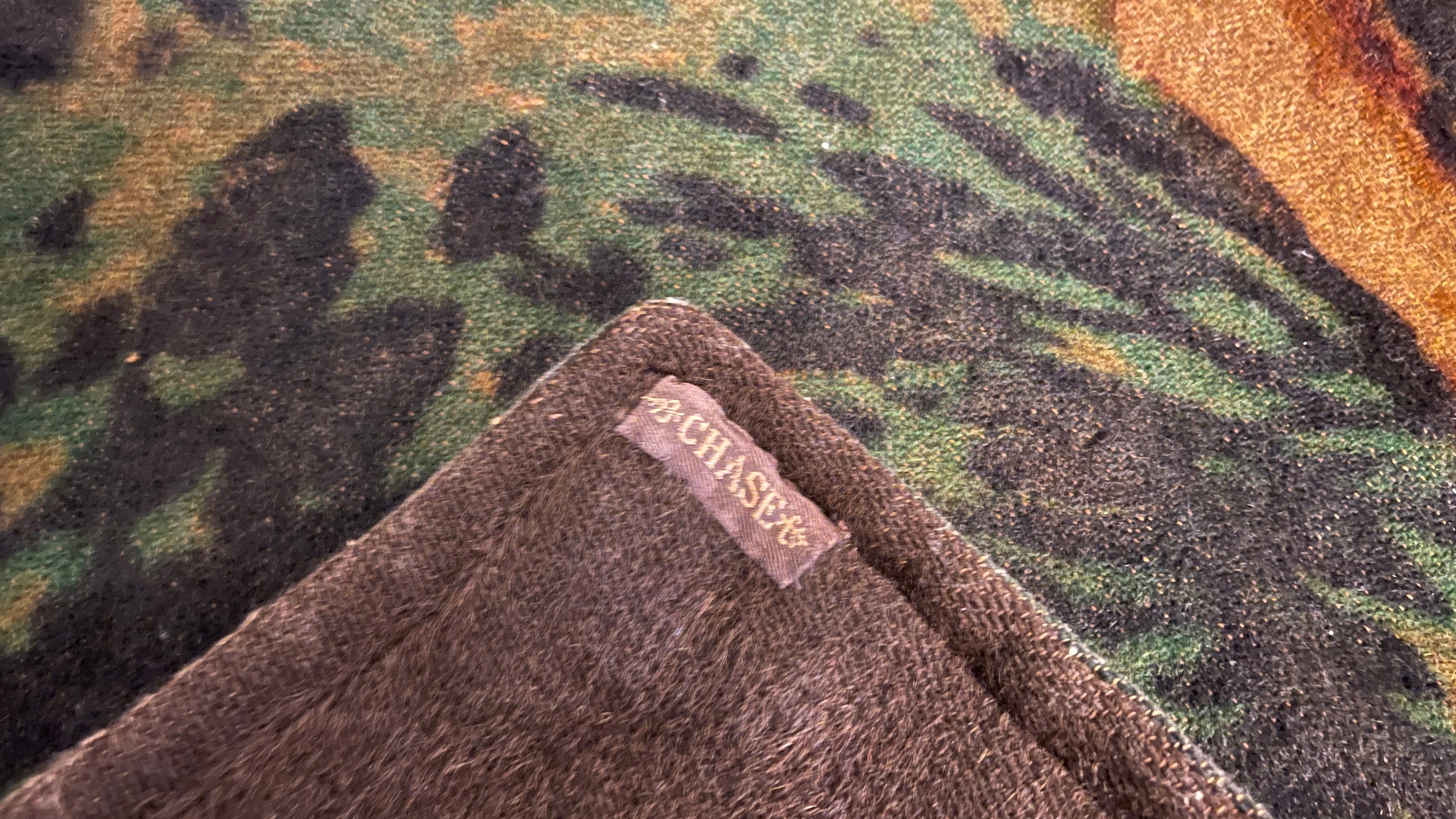 RARE Antique Clark Carriage Robe Wool Horsehair Blanket Throw Bird Dog