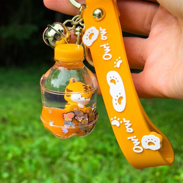 Liquid Keychain Etsy