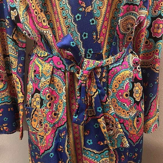 Saybury Vintage Colorful Belted Robe - image 5