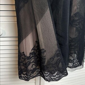 Vintage BCBG Maxazria Strapless Midi Black Lace Overlay cocktail Y2K dress 6 image 12