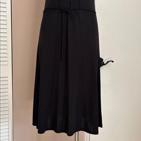Vintage Ann Taylor Loft Black Flutter Shoulder Half Button Closure Midi Dress 4 - Etsy Vintage Ann Taylor Loft Black Flutter Shoulder Half Button Closure Midi Dress 4 - Etsy