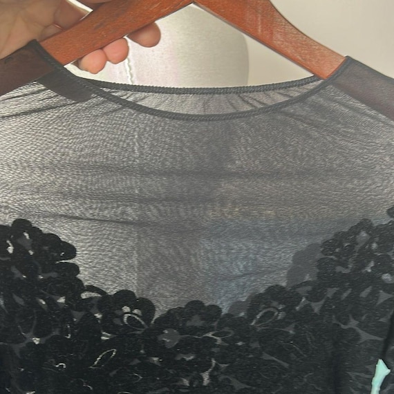 Ritmo di Perla Black Backless Fitted Bodysuit vintage size 44 View 5