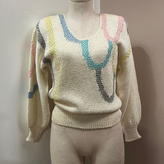 Vintage LArc En Ciel Cream Sweater size Small