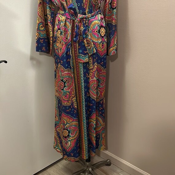 Saybury Vintage Colorful Belted Robe - image 2