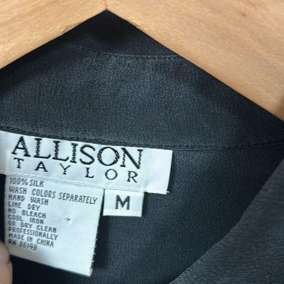 Vintage Silk Leopard Patchwork Button Down shirt … - image 11