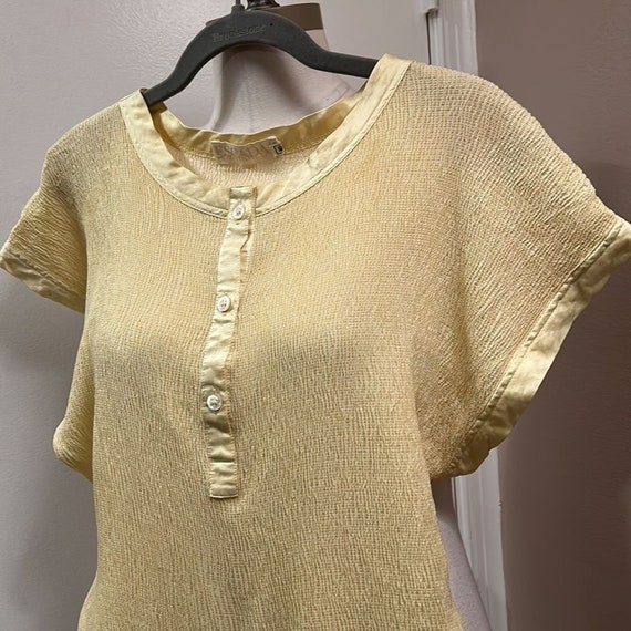 Escada Vintage Gold Silk Bodysuit size 40 - image 5