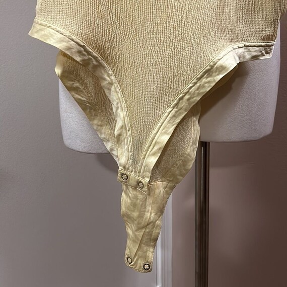 Escada Vintage Gold Silk Bodysuit size 40 - image 6