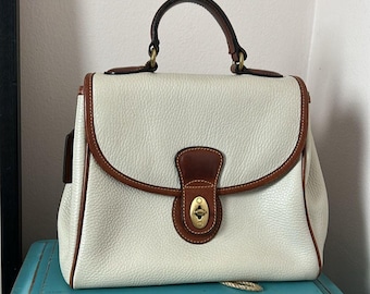 Vintage Coach Sheridan Monticello Bag: Pebble Leather Top Handle
