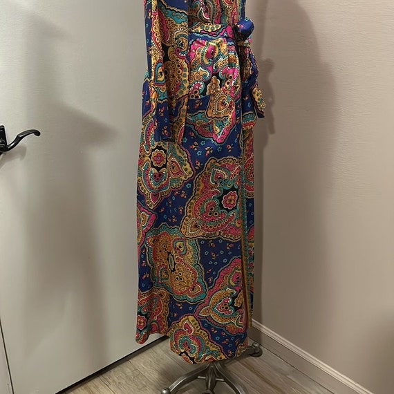 Saybury Vintage Colorful Belted Robe - image 9