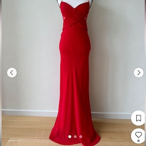 Robe Cocktail Caché Rouge - Taille 2 - Neuve Avec étiquettes (NWT) - Style Crayon