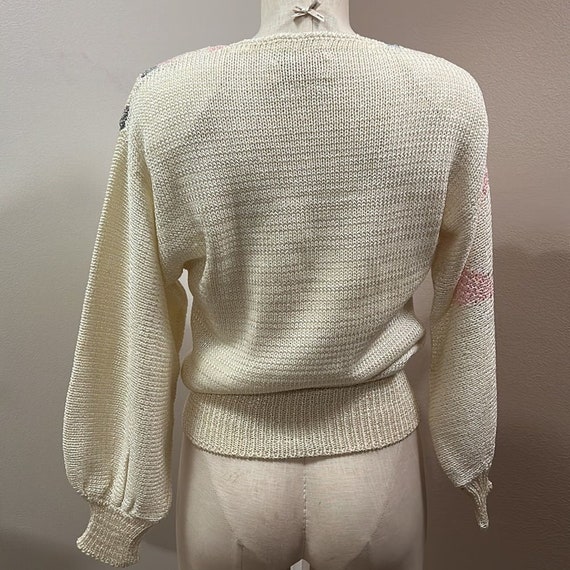Vintage LArc En Ciel Cream Sweater size Small - image 6