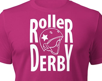 Roller Derby Unisex T-Shirt | Crew Neck | Graphic Tee | Roller Derby | Roller Skates | Skates | Skating | Jammer | Blocker