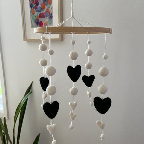 Black and White Baby Mobile Etsy