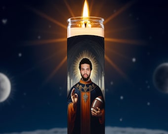 Saint Caleb Williams Celebrity Prayer Candle