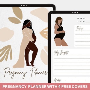 Pregnancy Planner Digital and Printable. Digital Printable Journal. Pregnancy Organizer Modern, Minimalist, Elegant, Design PDF FREE Covers