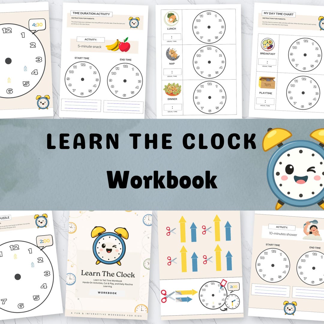 Learn the Clock: Kids Learning Game, Interactive Clock, Telling Time ...