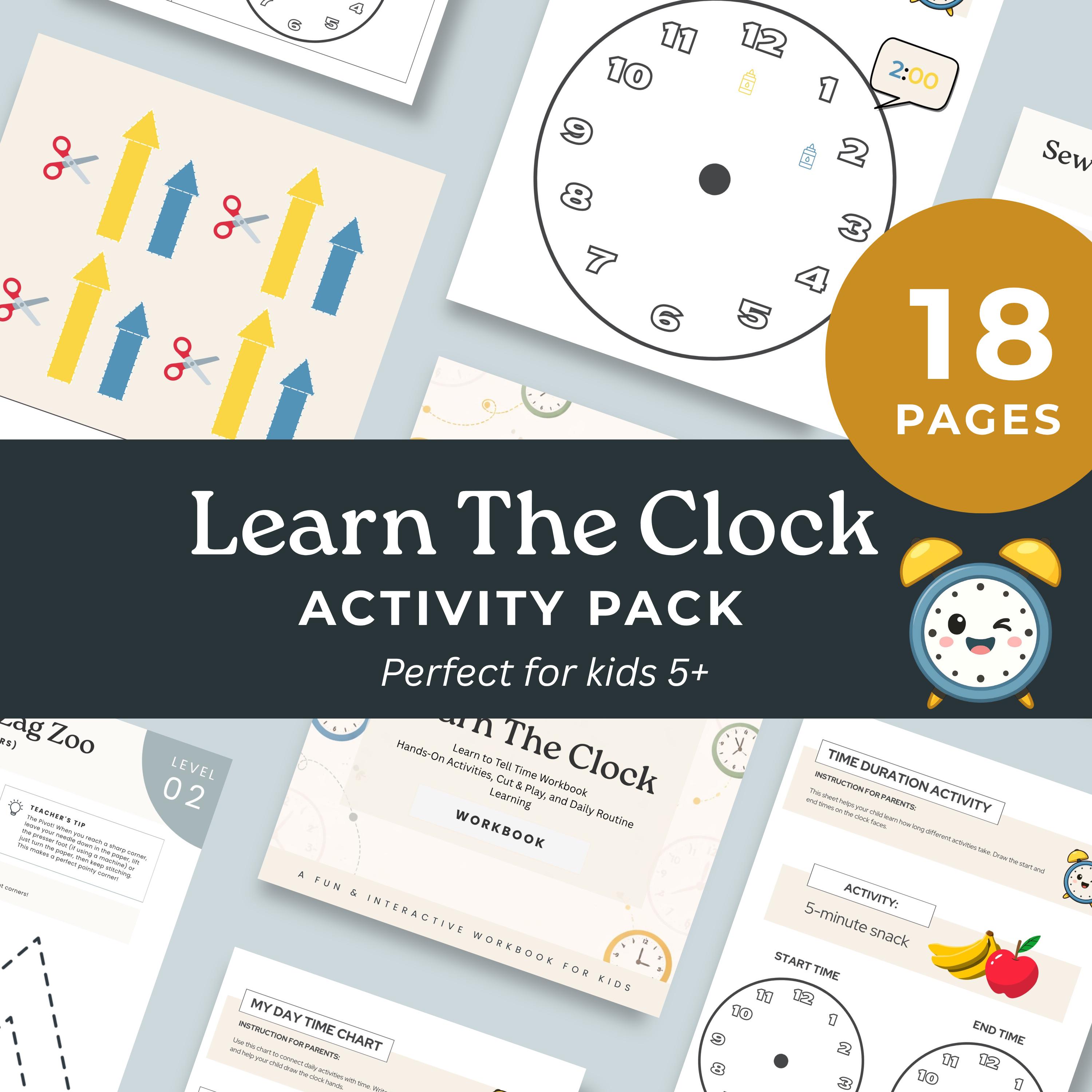 Learn the Clock: Kids Learning Game, Interactive Clock, Telling Time ...