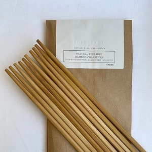 Palillos Japoneses De Bambú Con Estuche De Viaje Rojo