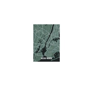 Düsterer Kunstdruck von NEW YORK CITY zum Ausdrucken. Grösse A3=297/420.