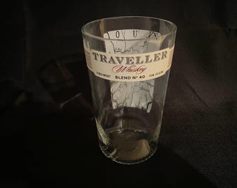 Traveller Whiskey Bottle Candle, Bourbon Soy Wax Candle, Man Cave Bar Decor