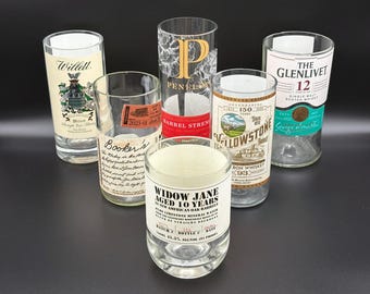 LAST ONE SALE, Upcycled Liquor Bottle Soy Wax Candle, Bar Decor, Sustainable Home Fragrance