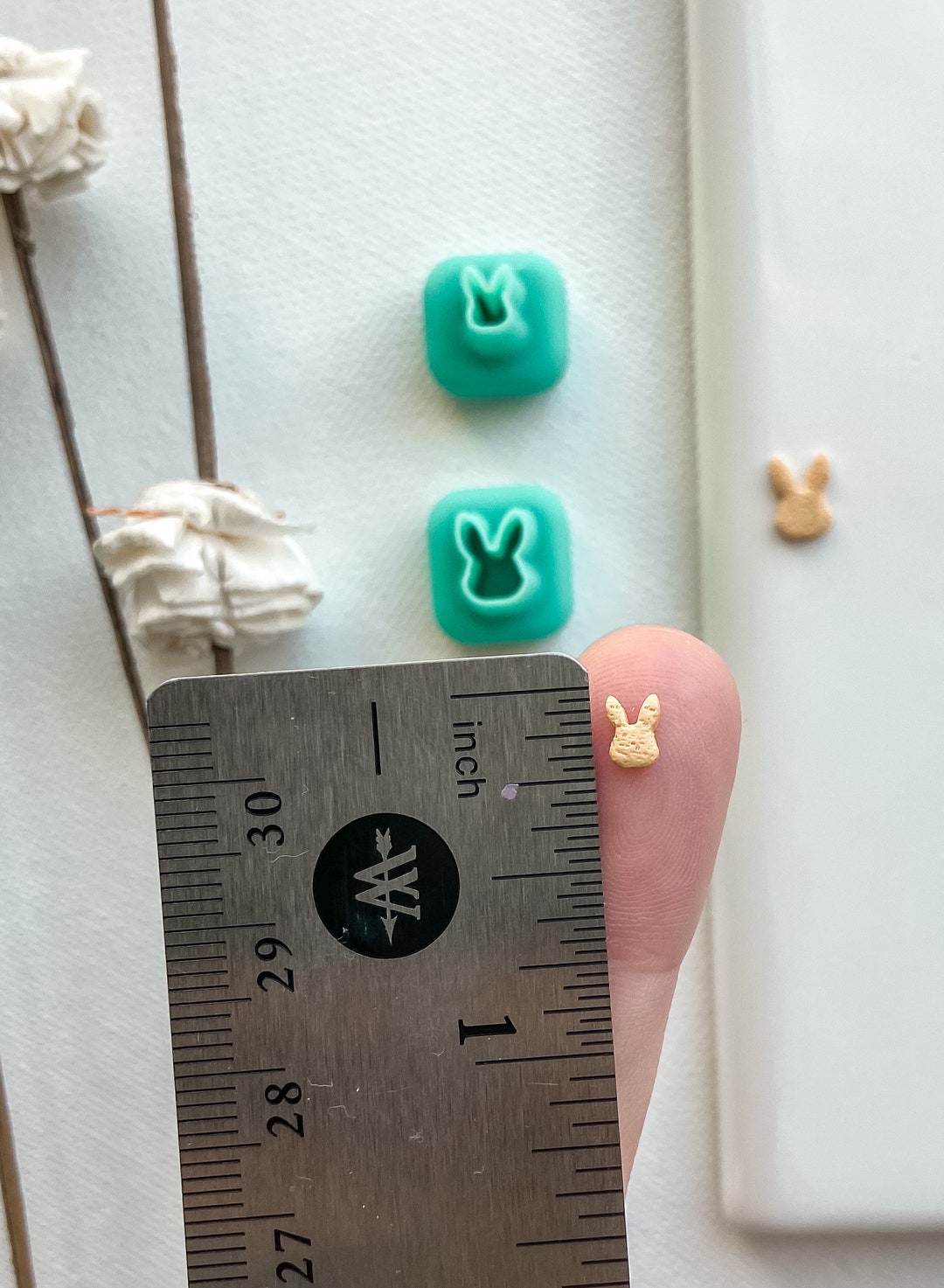 Bunny Micro Clay Cutter, Small Bunny Easter, Mini Rabbit, Spring Decor ...