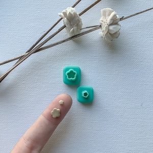Micro Flower Polymer Clay Cutter, Floral Earring Making Tool, Traditional Spring Flower, Miniature Items