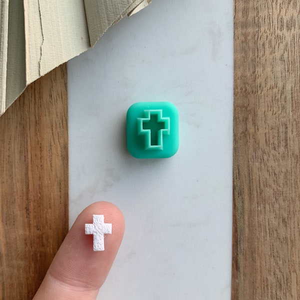 Cross Clay Cutter | Small Cross Stud Earring | Polymer Clay Jewelry Tool