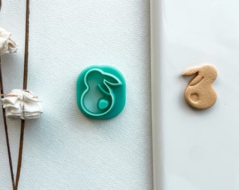 Bunny Tail Polymer Clay Cutter, Polymer Clay Easter Bunny, Earring Making Tool for Spring