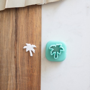 Palm Tree Micro Polymer Clay Cutter | Small Tree Stud Earring | Summer Polymer Clay Jewelry Tool